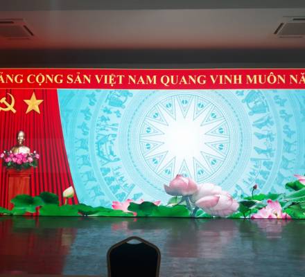 Cho thuê Màn hình LED P3 trong nhà phục vụ công tác chính trị
