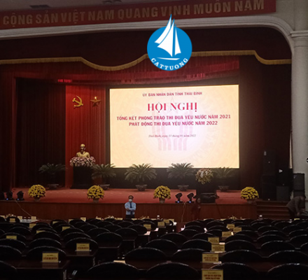 MÀN H ÌNH LED P2 CÁT TƯỜNG TỎA SÁNG SỰ KIỆN TẠI THÁI BÌNH