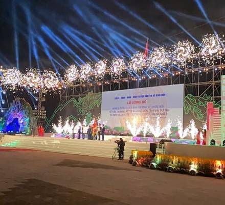 Cho thuê Màn hình LED tại sự kiện lễ công bố thành lập thị xã Kinh Môn, Hải Dương