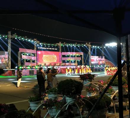 Màn hình LED P3 ngoài trời tại sự kiện Lễ Hội Đường Phố của tỉnh Vĩnh Phúc