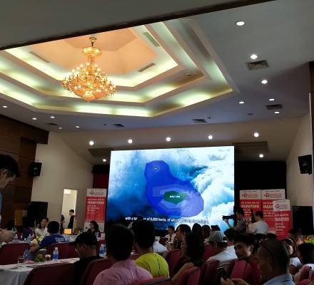Cho thuê Màn hình LED P2 trong nhà tại sự kiện của Báo Tiền Phong