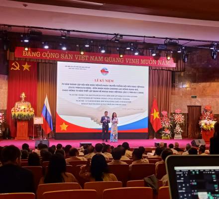 Cho thuê Màn hình LED P2 trong nhà tại sự kiện hữu nghị Việt - Nga tại bảo tàng Hồ Chí Minh