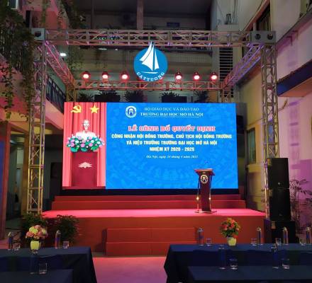CHO THUÊ MÀN HÌNH LED P2 TRONG NHÀ TẠI TRƯỜNG ĐẠI HỌC MỎ HÀ NỘITRƯỜNG ĐẠI HỌC MỎ HÀ NỘI