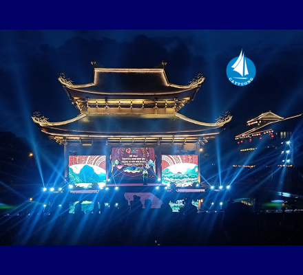 MÀN LED CÁT TƯỜNG BẾ MẠC FESTIVAL NINH BÌNH 