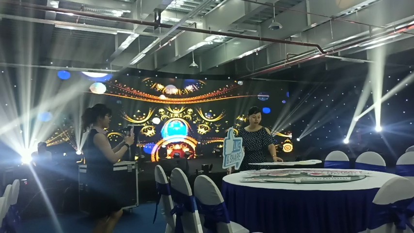 Cho thuê Màn hình LED P3 trong nhà khai trương đại lý Huyndai Lào Cai