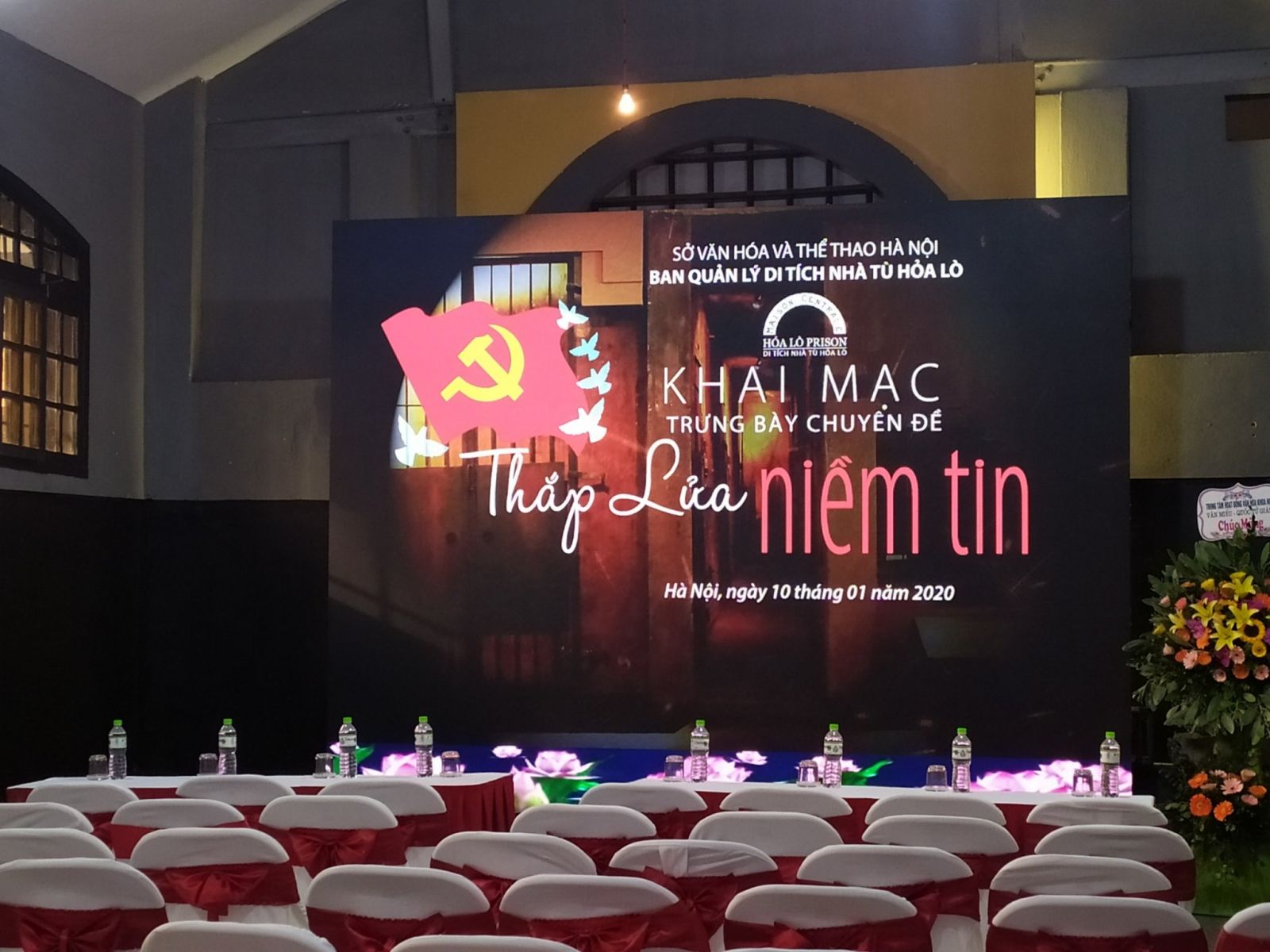 Cho thuê Màn hình LED tại sự kiện chưng bày chuyên đề Thắp Lửa Niềm Tin