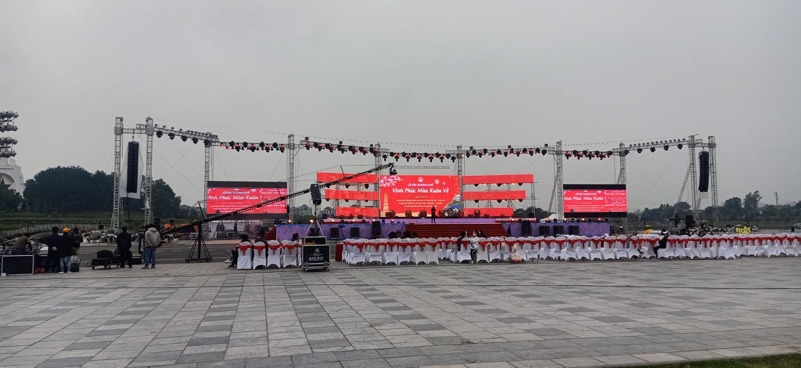 Màn hình LED P3 ngoài trời tại sự kiện Lễ Hội Đường Phố của tỉnh Vĩnh Phúc