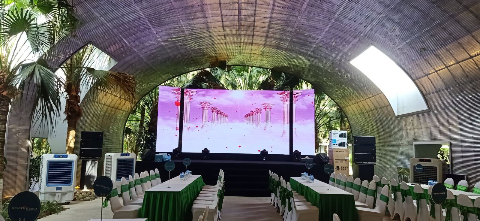 Cho thuê Màn hình LED P3 ngoài trời tại sự kiện Chung Cư Sky Oasis Ecopark